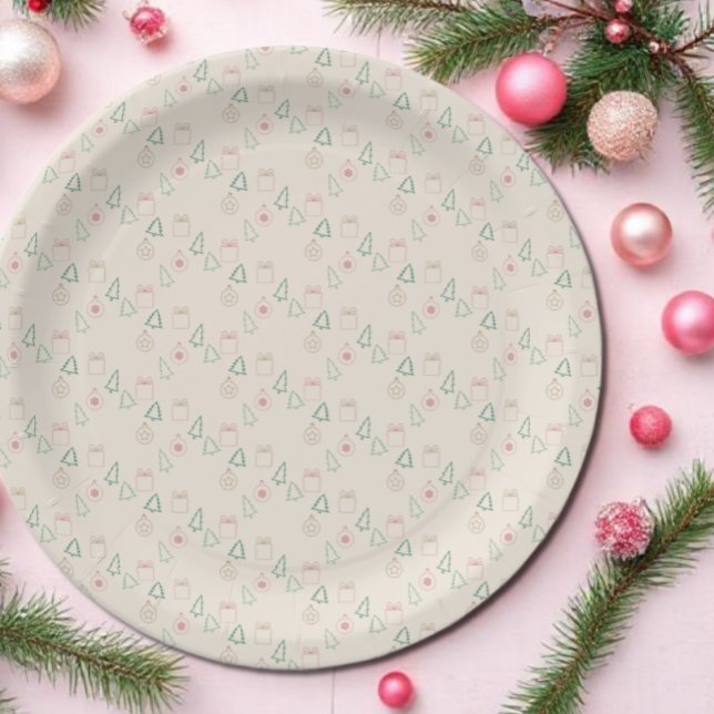 Chic Christmas Paper Plates (Creator Uploaded)