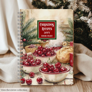 Chic Christmas Recipe Notebook For Festive Baking