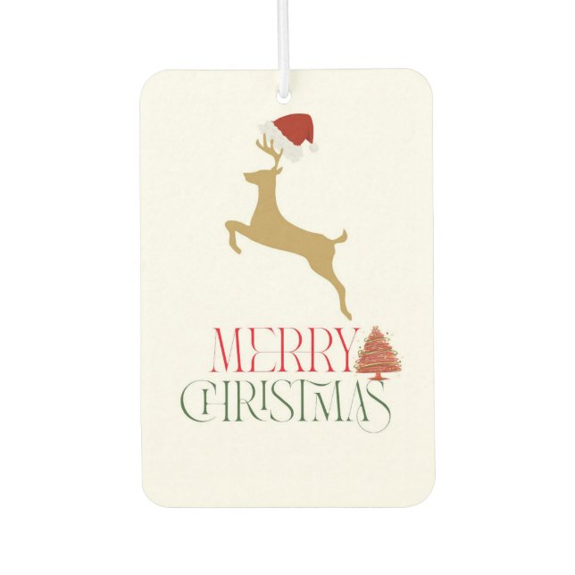Chic Christmas scandinavian pattern  Air Freshener (Front)