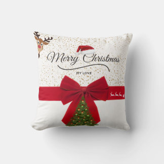 Chic Christmas Throw Pillow
