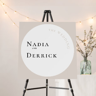 CHIC CIRCLE WEDDING FOAM BOARD