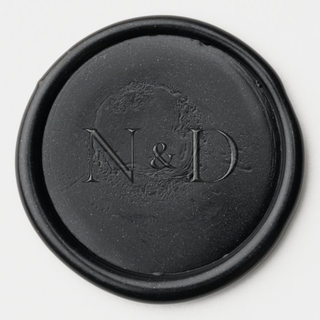 CHIC CIRCLE WEDDING WAX SEAL STICKER (Front)