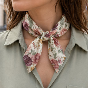 Chic Classy Bandana With Floral Art Pattern