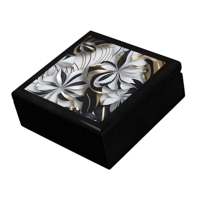 Chic & Classy Wooden Jewelry Keepsake Box (Side)