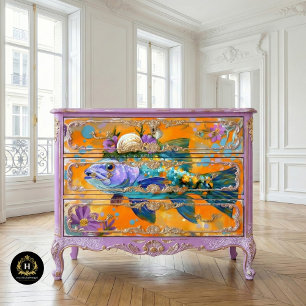 Chic Coastal Botanical Commercial Decoupage Tissue Paper
