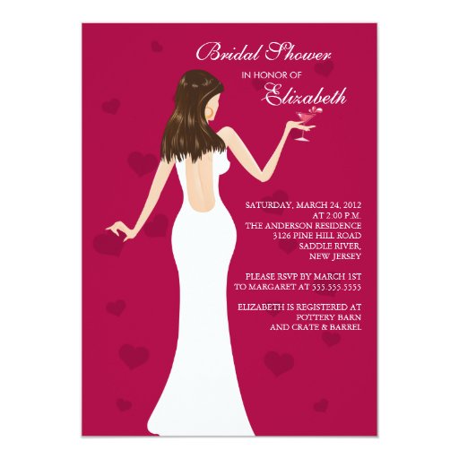 Cocktail Bridal Shower Invitation Wording 6