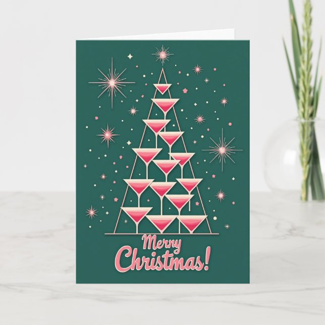 Chic Cocktail Tree Card (Front)