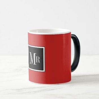Chic Coffee Mug_"mr" Black/white/red Magic Mug by GiftMePlease at Zazzle