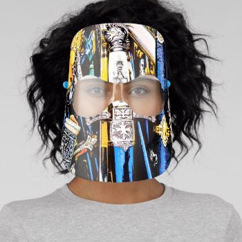 Chic Cold Steel Weapons Face Shield by DigitalSolutions2u at Zazzle