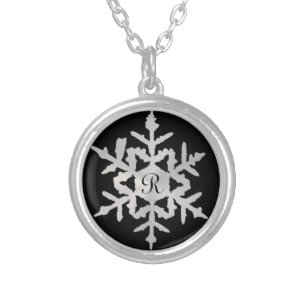 Chic Color Choice Monogram Snowflake Necklace
