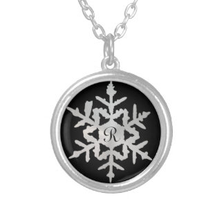 Chic Color Choice Monogram Snowflake Necklace