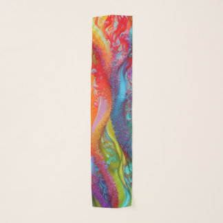 Chic Colorful Artistic Women's Chiffon Scarf