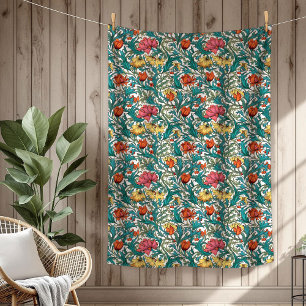 Chic Colorful Arts & Crafts Cozy Artistic Retreat Fleece Blanket