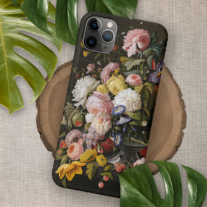 Chic Colorful Baroque Flowers Still Life Painting iPhone 13 Pro Max Case