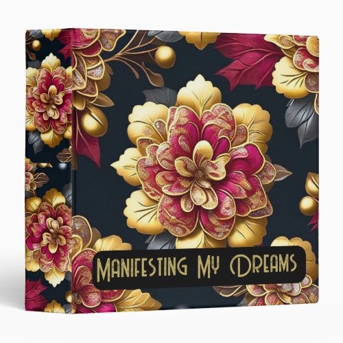 Chic Colorful Binder For Manifesting Your Dreams