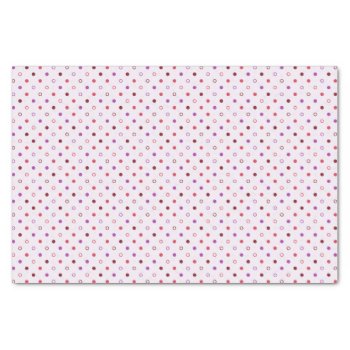 Chic Colorful Coral Purple Polka Dots Pattern Tissue Paper by TintAndBeyond at Zazzle