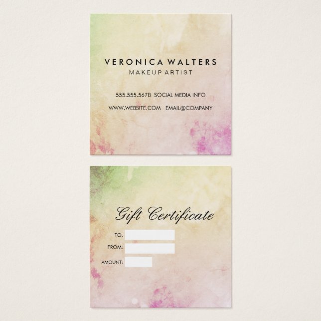 Chic Colorful Grunge (Front & Back)