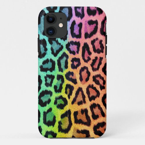 Chic Colorful Leopard Pattern iPhone 11 Case