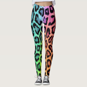 Chic Colorful Leopard Pattern Leggings
