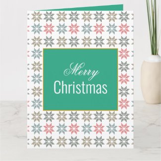 Chic Colorful Poinsettias Motif, Elegant Christmas