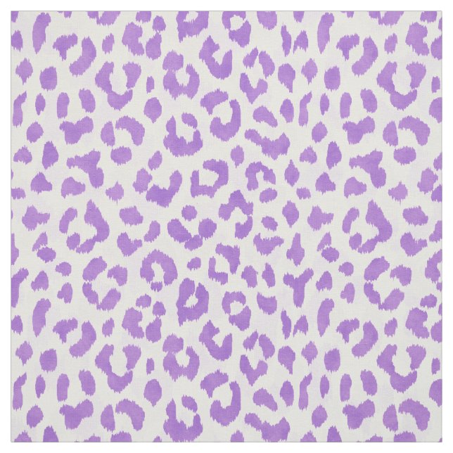 Chic colorful purple cheetah print pattern fabric (Swatch)