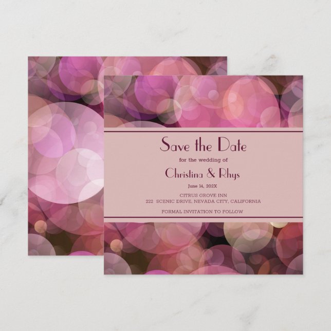 Chic Colors Save The Date (Front/Back)