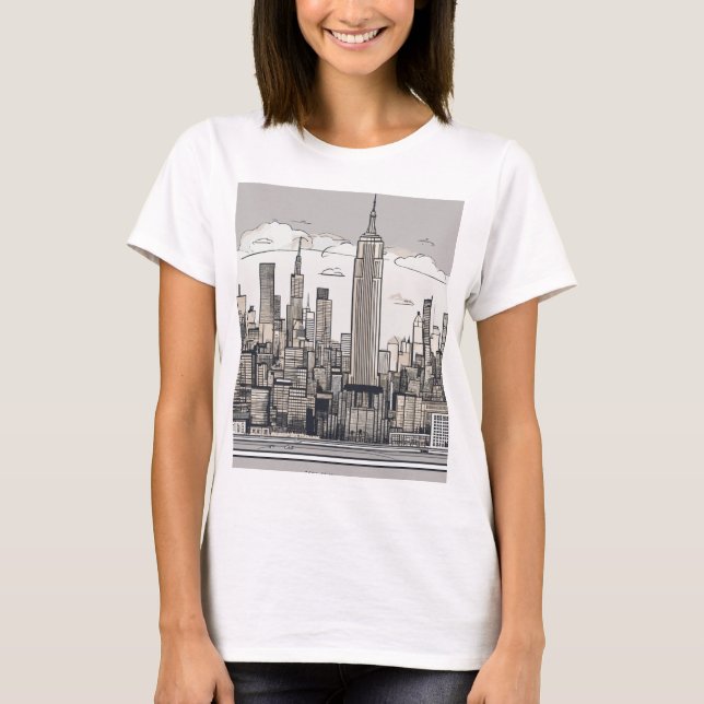 "Chic & Comfy: Trendy Tees for Girls on the Go" (Front)