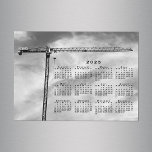 Chic Construction Crane Photo 2025 Calendar Magnet<br><div class="desc">A 2025 calendar over a chic black and white photograph of a construction crane keeps all the dates of the year convenient. The thin custom 5"x7" photo magnetic card makes a great stocking stuffer! Includes an envelope for easy sending (or get it without one in the sidebar). The crane looks...</div>