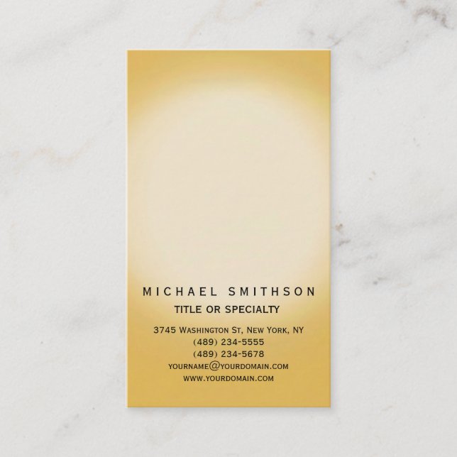 Chic Contemporary Simple Consultant Business Card (Front)