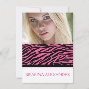 Chic Contemporary Sweet Sixteen Photo Invite