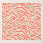 Chic Coral Ivory Zebra Pattern Scarf<br><div class="desc">Chic chiffon scarf with a stylish coral zebra pattern on an ivory background. Elegant and fashionable design. Exclusively designed for you by Happy Dolphin Studio. If you need any help or matching products,  please contact us at happydolphinstudio@outlook.com.</div>