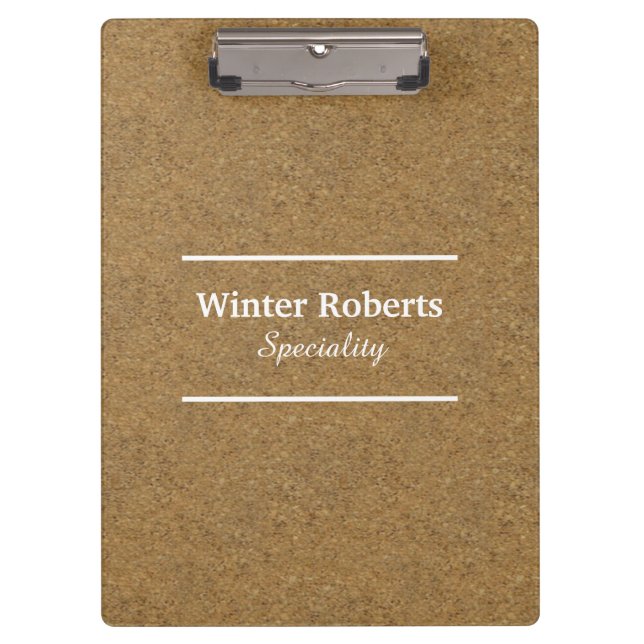 Chic cork wood clipboard (Front)