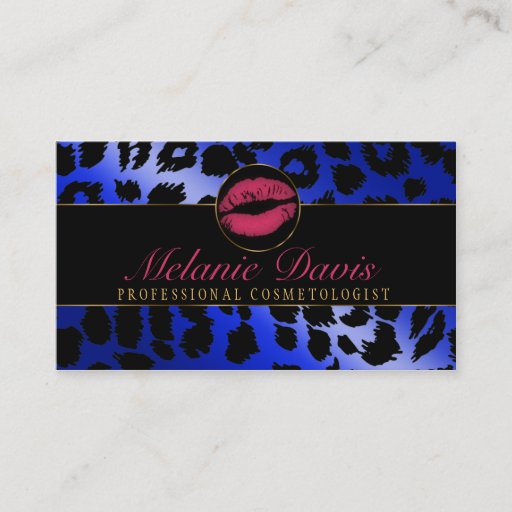 Customizable Chic Cosmetology Business Card