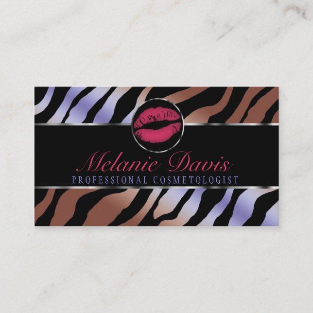 Chic Cosmetology Business Card (Front)