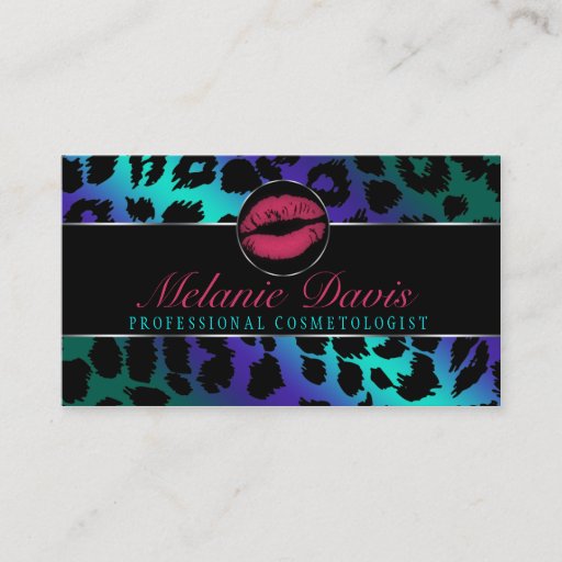 Customizable Chic Cosmetology Business Card