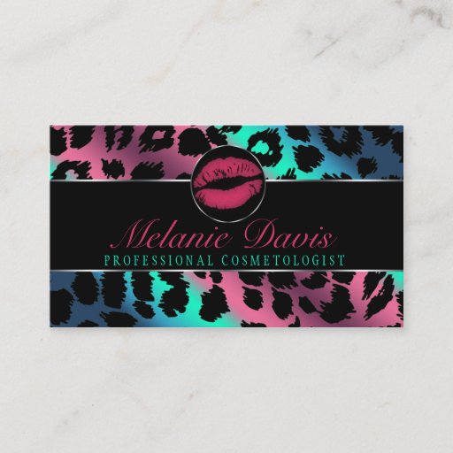 Customizable Chic Cosmetology Business Card