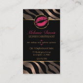 Chic Cosmetology Business Card (Back)
