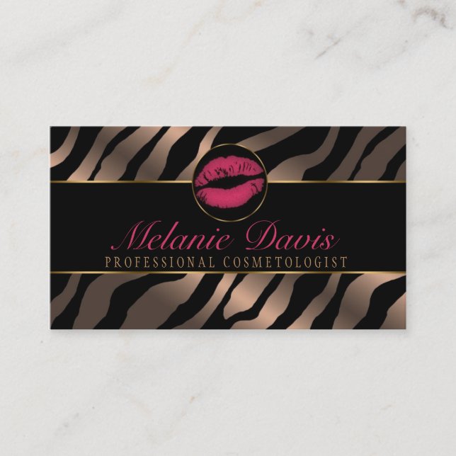Chic Cosmetology Business Card (Front)