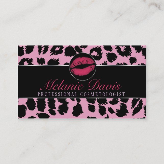 Chic Cosmetology Business Card (Front)