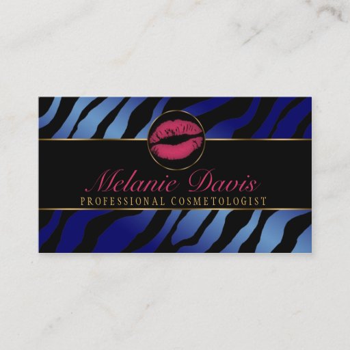 Customizable Chic Cosmetology Business Card
