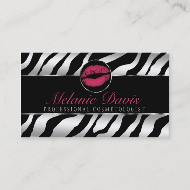 Chic Cosmetology Business Card (Front)