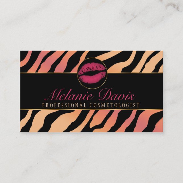 Chic Cosmetology Business Card (Front)