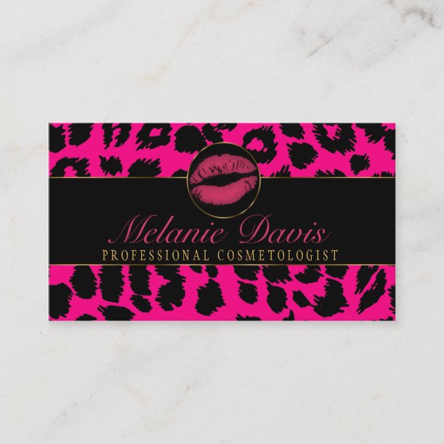 Chic Cosmetology Business Card (Front)