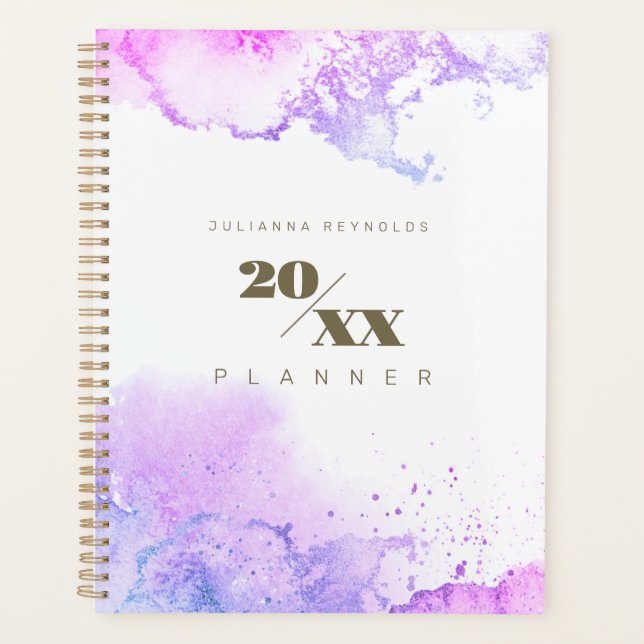 Chic Cosmic Purple Planner (Front)