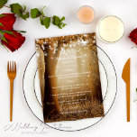 Chic Country Tree String Lights Rustic Wedding Menu<br><div class="desc">Delight Your Guests: Chic Country Tree String Lights Rustic Wedding Menu Card! Present your delicious wedding feast in style with our charming Chic Country Tree String Lights Rustic Wedding Menu Card. This exquisite menu card perfectly blends rustic charm with modern elegance, adding a polished and personalized touch to your reception...</div>