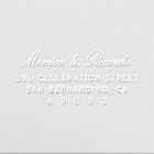 Chic Couple Calligraphy Wedding Return Address