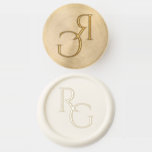 Chic Couple Initials Monogram Wedding  Wax Seal Stamp<br><div class="desc">Jazz up your wedding stationary with this chic,  modern minimalist style wax seal stamp,  which features a couple monogram. This simple design with contemporary font is for the modern,  stylish and elegant bridal pair.</div>