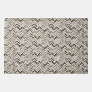 Chic cream chevron doormat