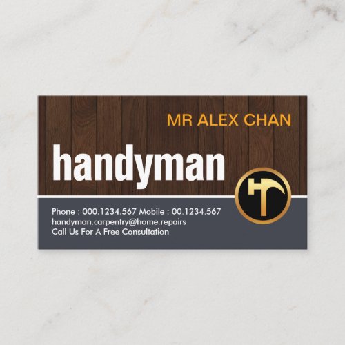 Chic Creative Timber Wood Layers Business Card