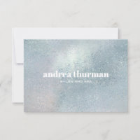 Chic Crystal Blue glass pearly iridescent Gift